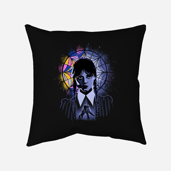 A Spooky Girl-none non-removable cover w insert throw pillow-IKILO