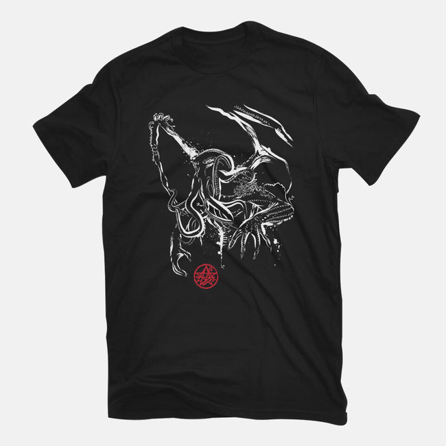 The Great Cthulhu-unisex basic tee-DrMonekers