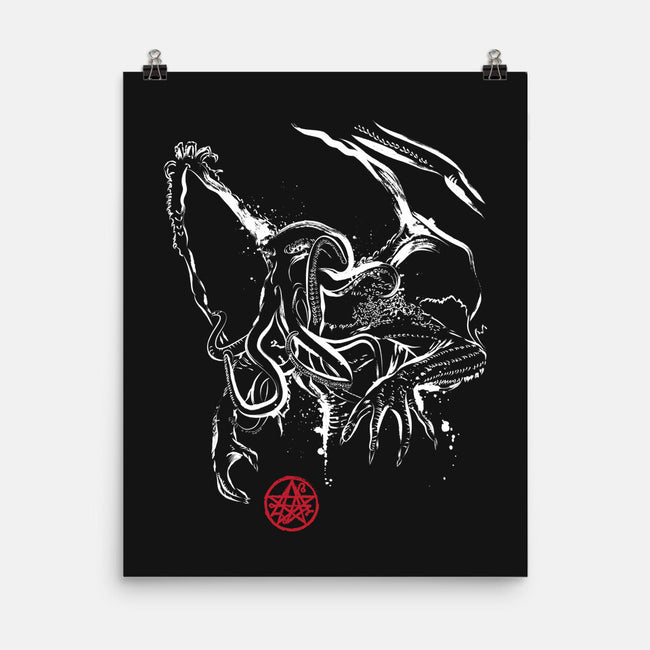 The Great Cthulhu-none matte poster-DrMonekers