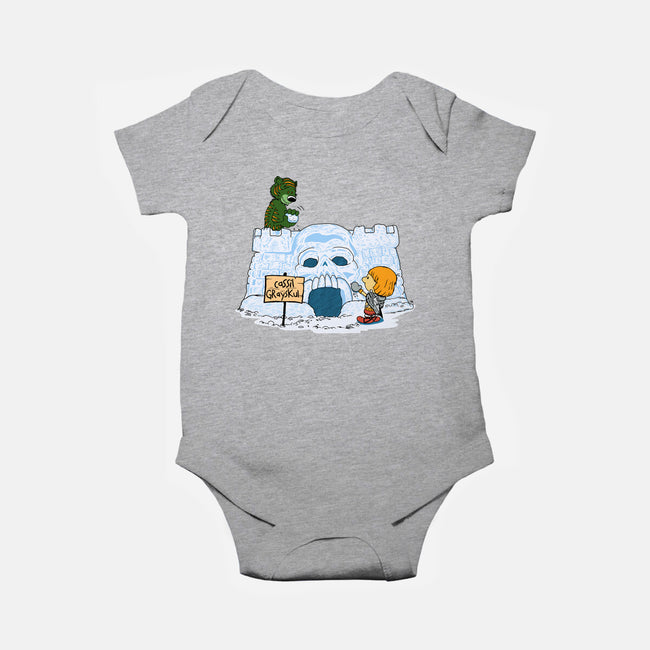 Eternian Snow Fort-baby basic onesie-SeamusAran