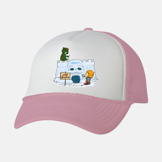 Eternian Snow Fort-unisex trucker hat-SeamusAran