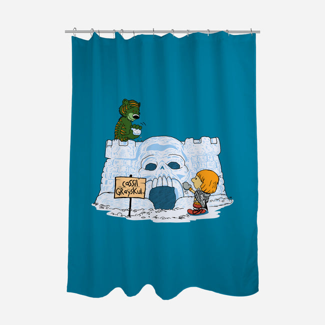 Eternian Snow Fort-none polyester shower curtain-SeamusAran