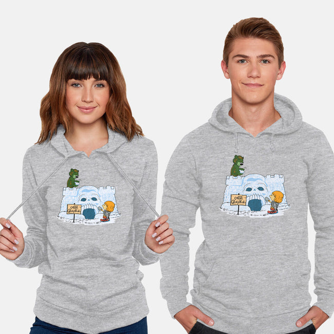 Eternian Snow Fort-unisex pullover sweatshirt-SeamusAran