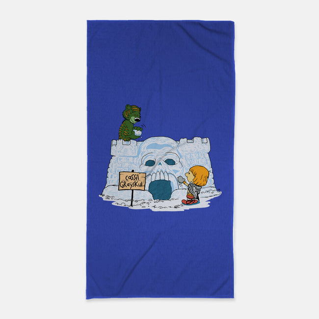 Eternian Snow Fort-none beach towel-SeamusAran