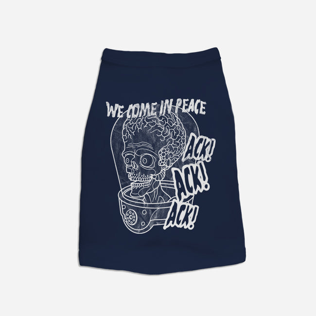 We Come In Peace-dog basic pet tank-Liewrite