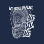 We Come In Peace-mens basic tee-Liewrite