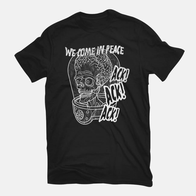 We Come In Peace-womens basic tee-Liewrite