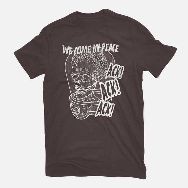 We Come In Peace-womens basic tee-Liewrite