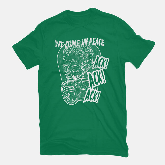 We Come In Peace-womens basic tee-Liewrite