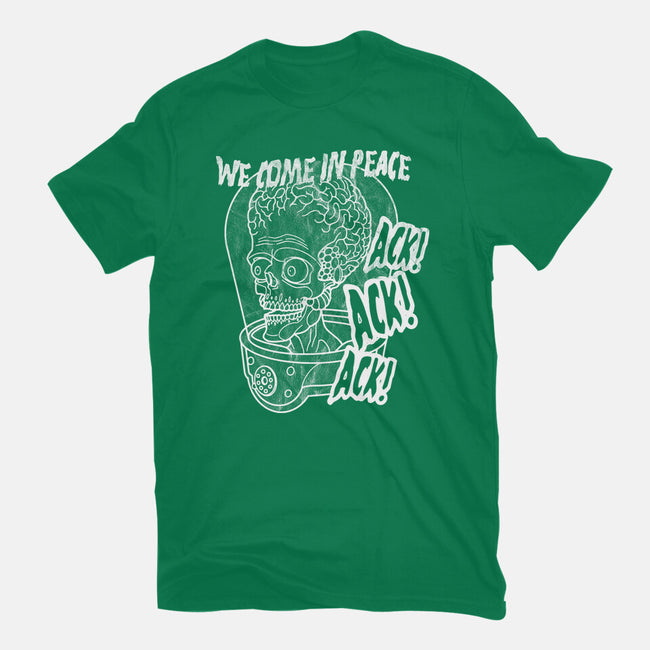 We Come In Peace-mens basic tee-Liewrite