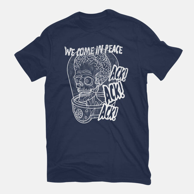 We Come In Peace-womens basic tee-Liewrite