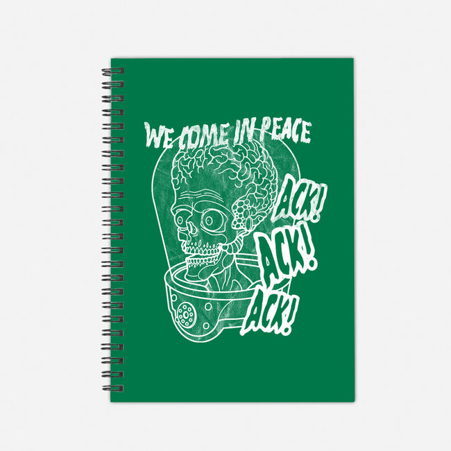 We Come In Peace-none dot grid notebook-Liewrite
