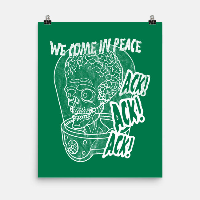 We Come In Peace-none matte poster-Liewrite