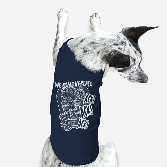 We Come In Peace-dog basic pet tank-Liewrite
