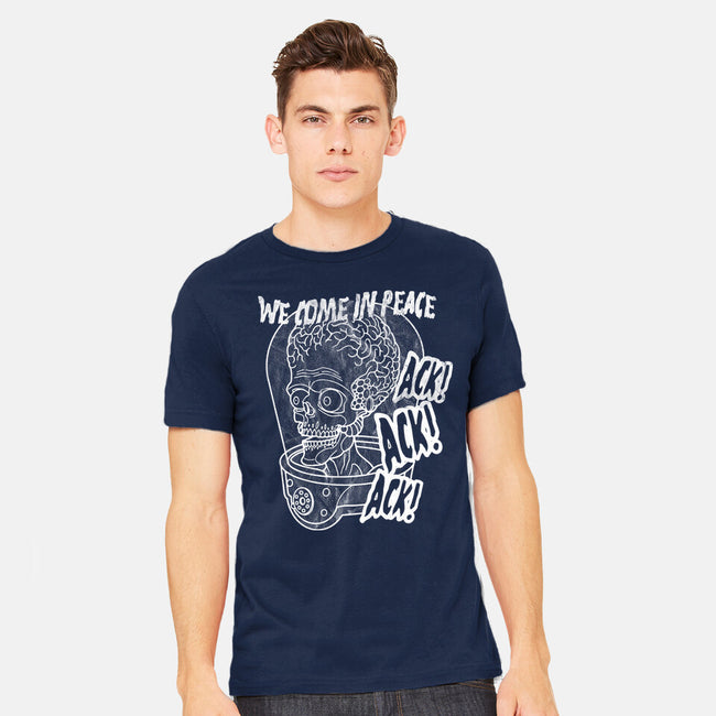 We Come In Peace-mens heavyweight tee-Liewrite