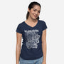 We Come In Peace-womens v-neck tee-Liewrite