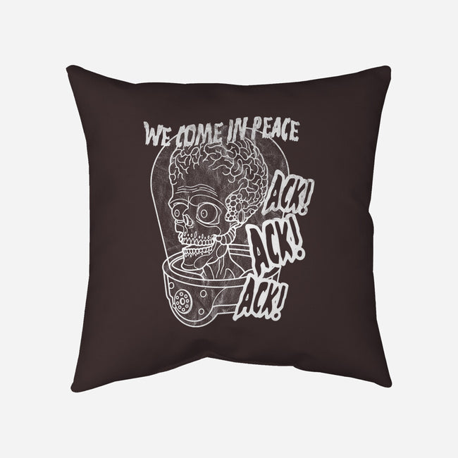 We Come In Peace-none removable cover w insert throw pillow-Liewrite
