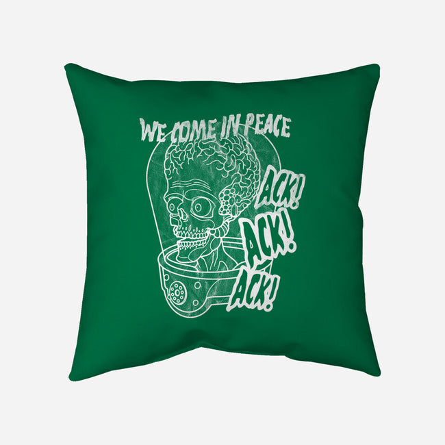 We Come In Peace-none removable cover w insert throw pillow-Liewrite