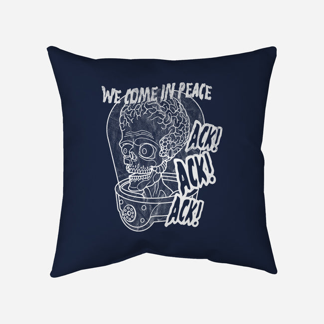 We Come In Peace-none removable cover w insert throw pillow-Liewrite