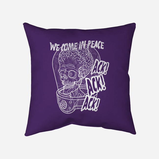 We Come In Peace-none removable cover w insert throw pillow-Liewrite