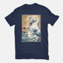 Marshmallow Man In Japan-mens heavyweight tee-DrMonekers