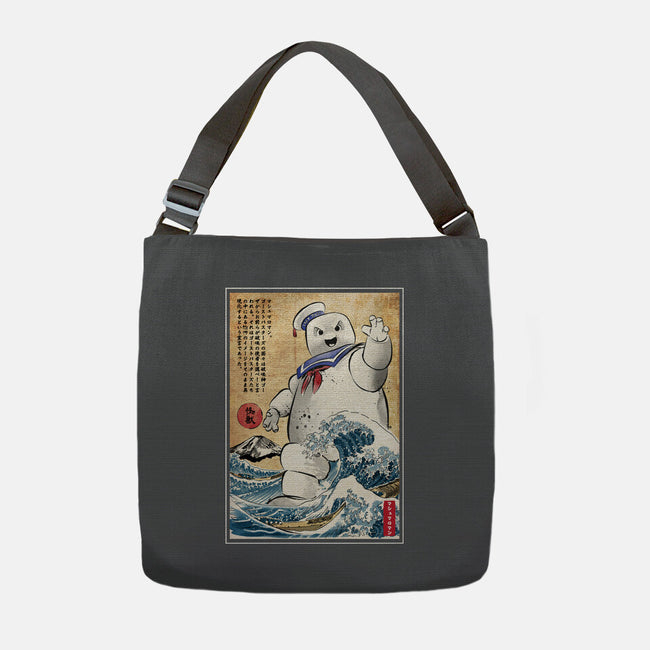 Marshmallow Man In Japan-none adjustable tote bag-DrMonekers