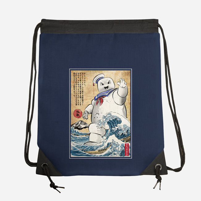 Marshmallow Man In Japan-none drawstring bag-DrMonekers