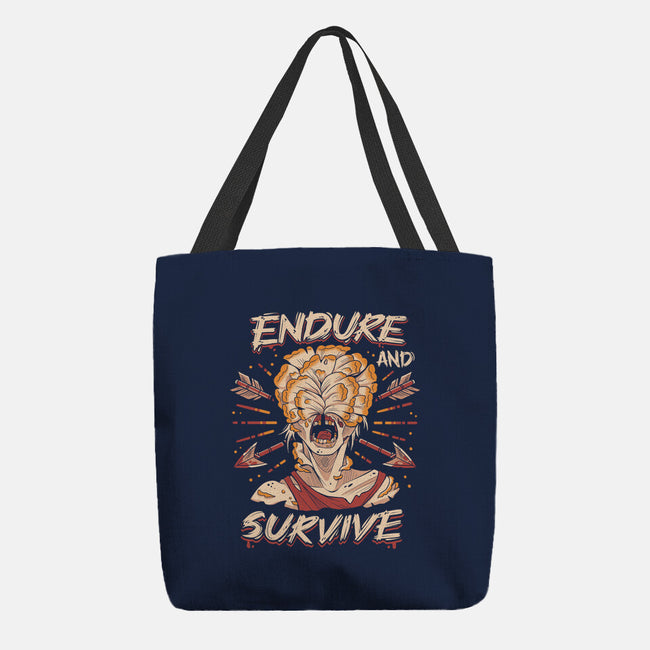 Endure And Survive-none basic tote bag-Zaia Bloom