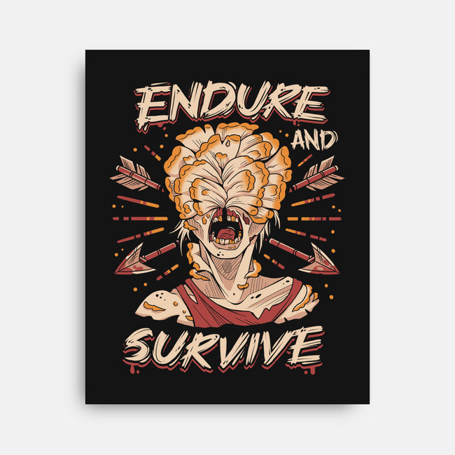 Endure And Survive-none stretched canvas-Zaia Bloom