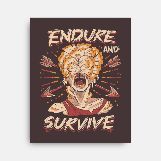 Endure And Survive-none stretched canvas-Zaia Bloom
