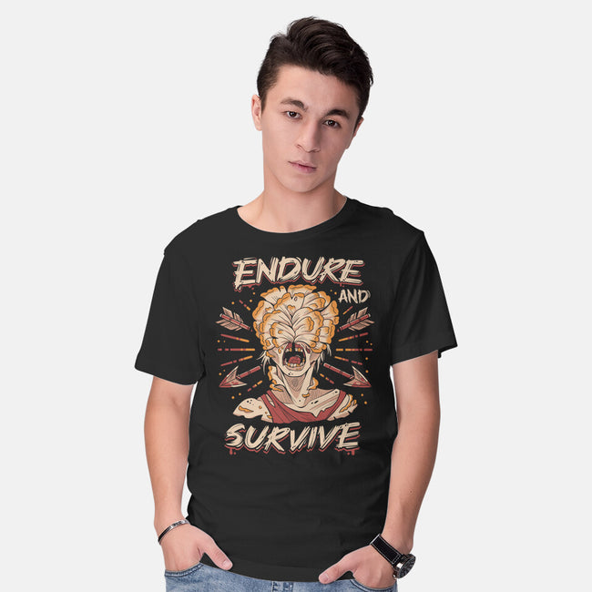 Endure And Survive-mens basic tee-Zaia Bloom