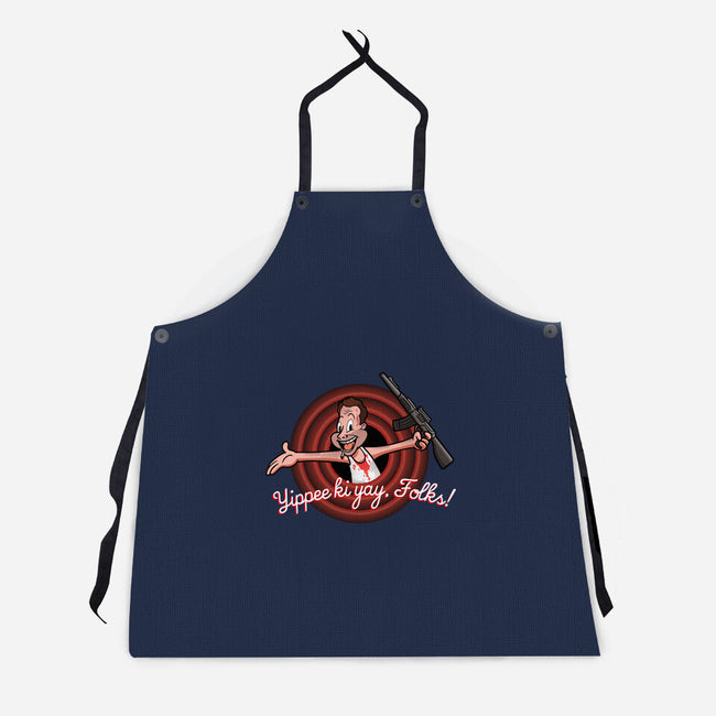 Yippee Ki Yay-unisex kitchen apron-jasesa