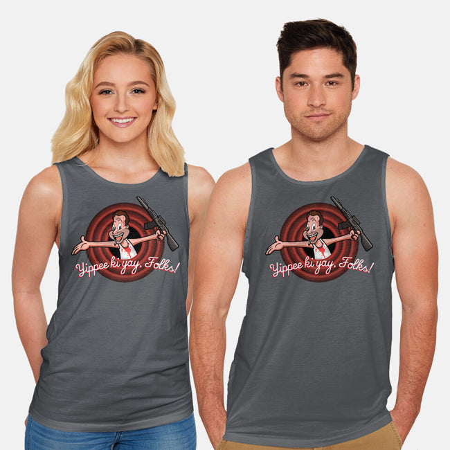 Yippee Ki Yay-unisex basic tank-jasesa