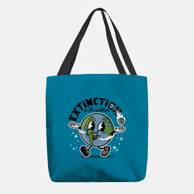 Extinction Is The Solution-none basic tote bag-se7te
