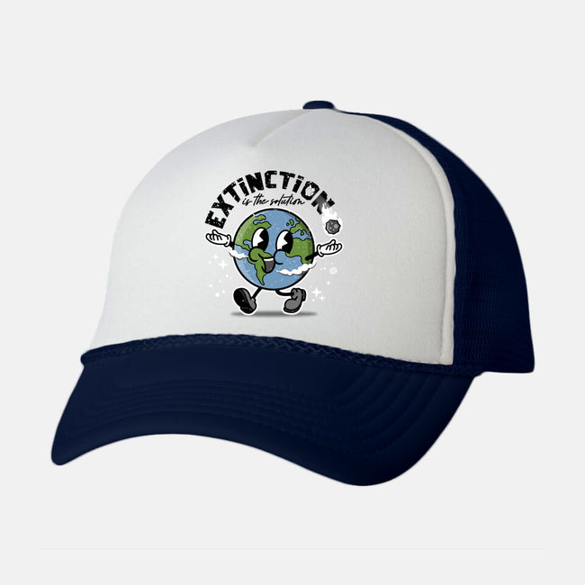 Extinction Is The Solution-unisex trucker hat-se7te