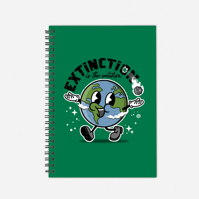 Extinction Is The Solution-none dot grid notebook-se7te