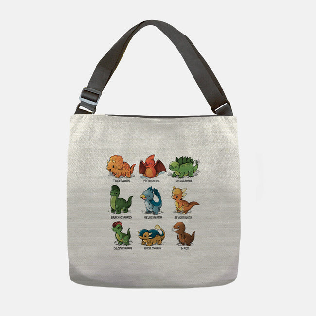 Dinosaur-none adjustable tote bag-Vallina84