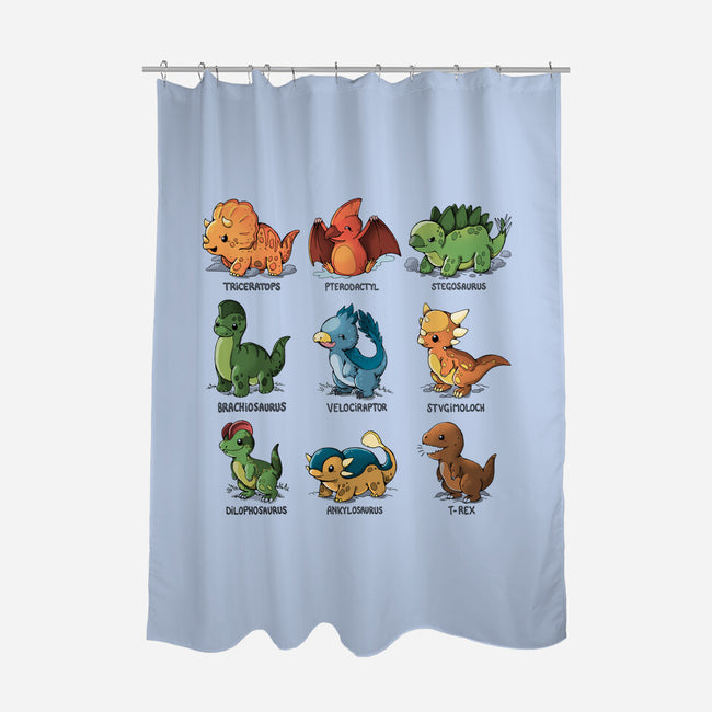 Dinosaur-none polyester shower curtain-Vallina84