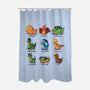 Dinosaur-none polyester shower curtain-Vallina84