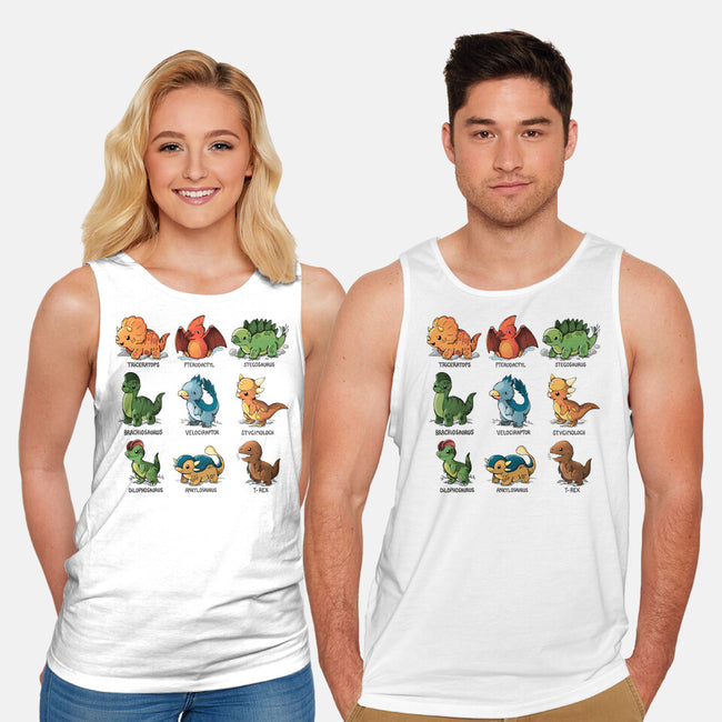Dinosaur-unisex basic tank-Vallina84