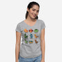 Dinosaur-womens v-neck tee-Vallina84