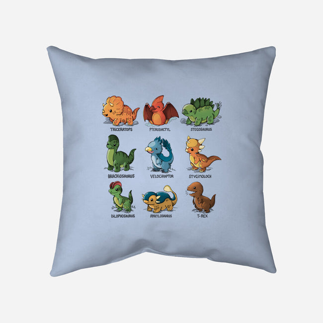 Dinosaur-none removable cover throw pillow-Vallina84