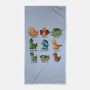 Dinosaur-none beach towel-Vallina84