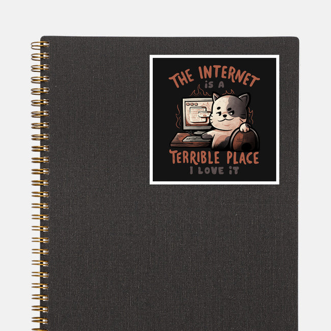 A Terrible Place-none glossy sticker-eduely
