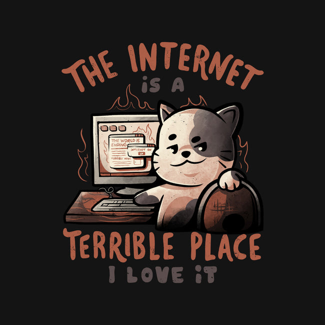 A Terrible Place-none removable cover w insert throw pillow-eduely