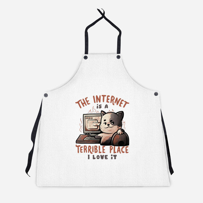 A Terrible Place-unisex kitchen apron-eduely