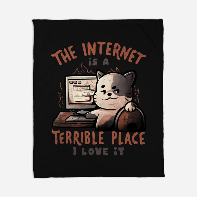 A Terrible Place-none fleece blanket-eduely