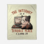 A Terrible Place-none fleece blanket-eduely