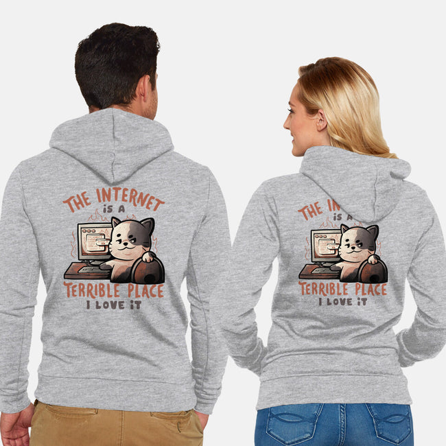 A Terrible Place-unisex zip-up sweatshirt-eduely