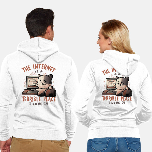 A Terrible Place-unisex zip-up sweatshirt-eduely